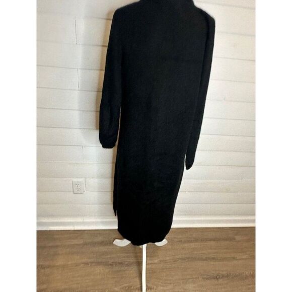 Karlita Artesanias Baby Alpaca Peruvian Long Line Black Cardigan - Picture 3 of 9